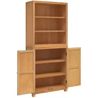vidaXL Opslag Meubel Set met plank 2 st Naturel 80 x 35 x 185 cm
