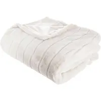 Atmosphera Plaid/deken Manoir - wit - 180 x 230 cm - polyester - sprei