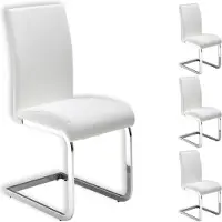 Idimex Schommelstoelen LETICIA, set van 4 - Wit