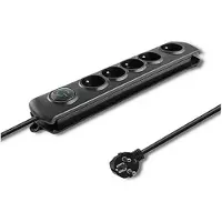 Qoltec 50269 surge protector Black 5 AC outlet(s)