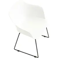 Idimex FORO tuinstoel in wit in een set van 4 gemaakt van kunststof en aluminium, weerbestendig en UV-bestendig, eenvoudig en stijlvol ontwerp
