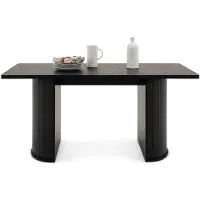 Idimex Eettafel GUARDA 180 x 90 cm – Zwart