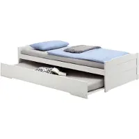 Idimex Uitschuifbed LORENA 90 x 190 cm van massief hout - Wit