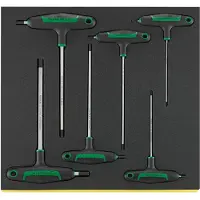 Stahlwille TCS 10768-2K/6 Haakse schroevendraaierset 3 mm, 4 mm, 5 mm, 6 mm, 8 mm, 10 mm 6-delig