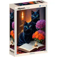 Alipson Puzzle Black Cats Puzzel (500 stukjes)