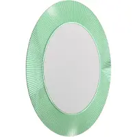 Kartell All Saints Mirror With Lighting | Aquamarine Green