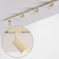 LumenXL Moderne 1-fase railsysteem van 1,5 meter met Jill spots - beige