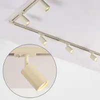 LumenXL 1-fase railsysteem set van 3 meter met Jill spots, beige