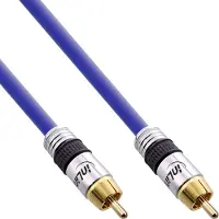 InLine Cinch kabel AUDIO, PREMIUM, 1x Cinch male / male, 1m