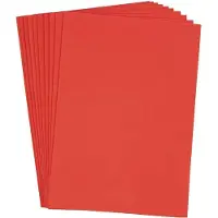 Creativ Light Eva foam vellen rood a4, 10st.