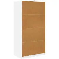 vidaXL Kledingkast met lade Wit 79,5 x 49 x 156 cm Geconstrueerd hout
