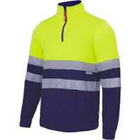 VELILLA Hoodie met rits hoge zichtbaarheid