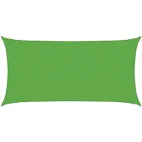 vidaXL Zonneschaduwzeil 2 x 6 m HDPE Rechthoekig Lichtgroen