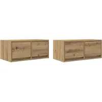 vidaXL Tv-meubelen 2 st 60x31x25,5 cm bewerkt hout artisanaal eiken