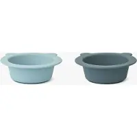 Liewood Peony bord met zuignap Ø16 cm 2-delig Sea blue-Whale blue