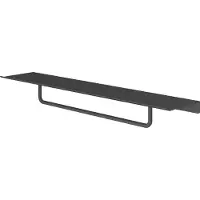Hotbath &More SHA04 handoekrek 40cm voor Planchet serie geborsteld zwart PVD
