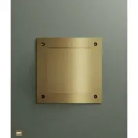 Hotbath &More vierkant ventilatierooster met schroeven geborsteld gunmetal PVD