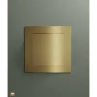 Hotbath &More vierkant ventilatierooster met klemmen geborsteld messing PVD