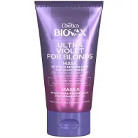 Biovax Ultra Violet intensief regenererend toning masker voor blond en grijs haar 150ml