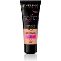 Eveline Cosmetics Selfie Time Foundation & Concealer 02 Ivory 30ml.