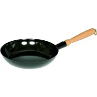 Riess Koekenpan houten handvat 26cm emaille
