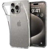Spigen Liquid Doorzichtig iPhone 15 Pro Max Hoesje Glitter