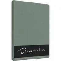 Dommelin Topper Hoeslaken 10-14 cm Spargroen (Satijn 300TC)-90 x 210 cm