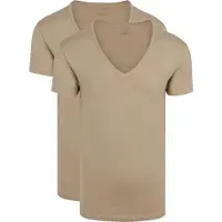 Slater Stretch t-shirt diepe v-hals 2-pack