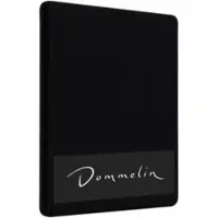 Dommelin Topper Hoeslaken 10-14 cm Zwart (Percal 200TC)-160 x 220 cm