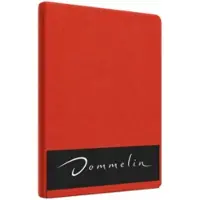 Dommelin Topper Hoeslaken 10-14 cm Terracotta (Percal 200TC)-100 x 220 cm
