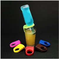 Typecat Bierclips, Cocktailflesclips, Flessenhouder, Plastic Drinkclips, Glaswerk voor Verjaardagsfeesten, Rood