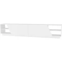 Norda Design , Rhodes - Rhodes RTC, Wit, TV-meubels, 47,4 x 240 x 37,1 cm, 100% melaminecoating op spaanplaat