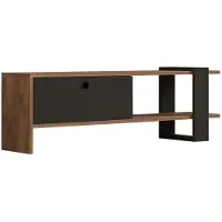 Skye Decor , Ova, TV-meubels, eikenhout, melamine-spaanplaat, 120 x 36,8 x 25 cm