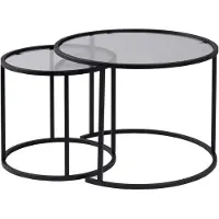 Skye Decor , zwart-grijs, salontafel, zwart, glas, 60 x 43 x 60 cm