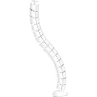 InLine Flexibele kabelgoot, verticaal voor tafels, 2 compartimenten, 0,80m,wit