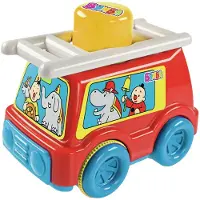 Bumba - Speelgoedvoertuig - Brandweerwagen - Met drukknop om auto te laten rijden
