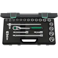 Stahlwille Dopsleutelset | 22-delig 1/2 inch | sleutelwijdtes 10-32 mm | aantal tanden 80 6-Kant | 1 stuk - 96031480 96031480