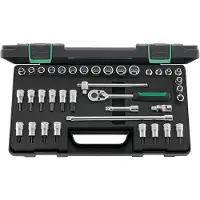 Stahlwille Dopsleutelset | 37-delig 3/8 inch | sleutelwijdtes 8-19 mm | aantal tanden 30 12-kant | 1 stuk - 96022119 96022119