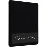 Dommelin Topper Hoeslaken 5-9 cm Zwart (Satijn 300TC)-90 x 200 cm