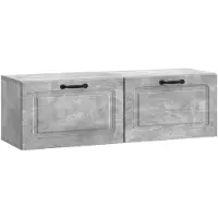 vidaXL Wandmontage TV-kast Betongrijs 98 x 31 x 30 cm Bewerkt hout
