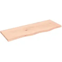 vidaXL Wastafelblad 80x30x2 cm onbehandeld massief hout
