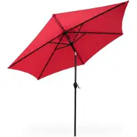 Akord Tuinparasol ORIENT / Buitenparasol / Verstelbare Hoogte / UV-bescherming, Waterdicht / Rood / 270 x 270 x 235 cm