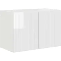 vidaXL TV Wandkast 59,5 x 31 x 40 cm Hoogglans wit Bewerkt hout