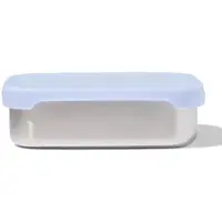 HEMA Lunchbox 14.3x18.9x5.8cm rvs blauw (blauw)