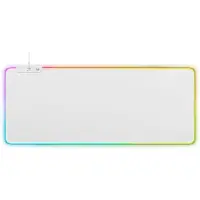 Deltaco - Gaming Muismat XL – RGB - 90x36cm – Wit