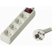 PremiumCord PP4K-07 power extension 4 AC outlet(s) White