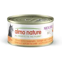 Almo Nature 24x HFC Natural Kattenvoer Nat Tonijn & Garnaaltjes 70 gr