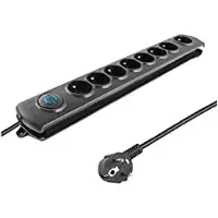 Qoltec 50113 Spannungsschutz 8 AC-Ausgänge