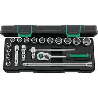 Stahlwille Dopsleutelset | 19-delig 3/8 inch | sleutelwijdtes 8-22 mm | aantal tanden 80 12-kant | 1 stuk - 96021180 96021180