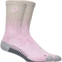 Asics Performance Run Crew-sokken Beige Roze, Maat II